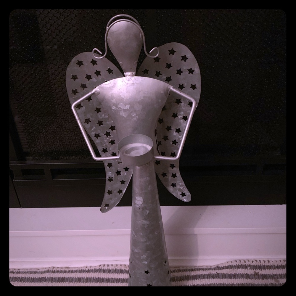 Angel Statue with tea light votive